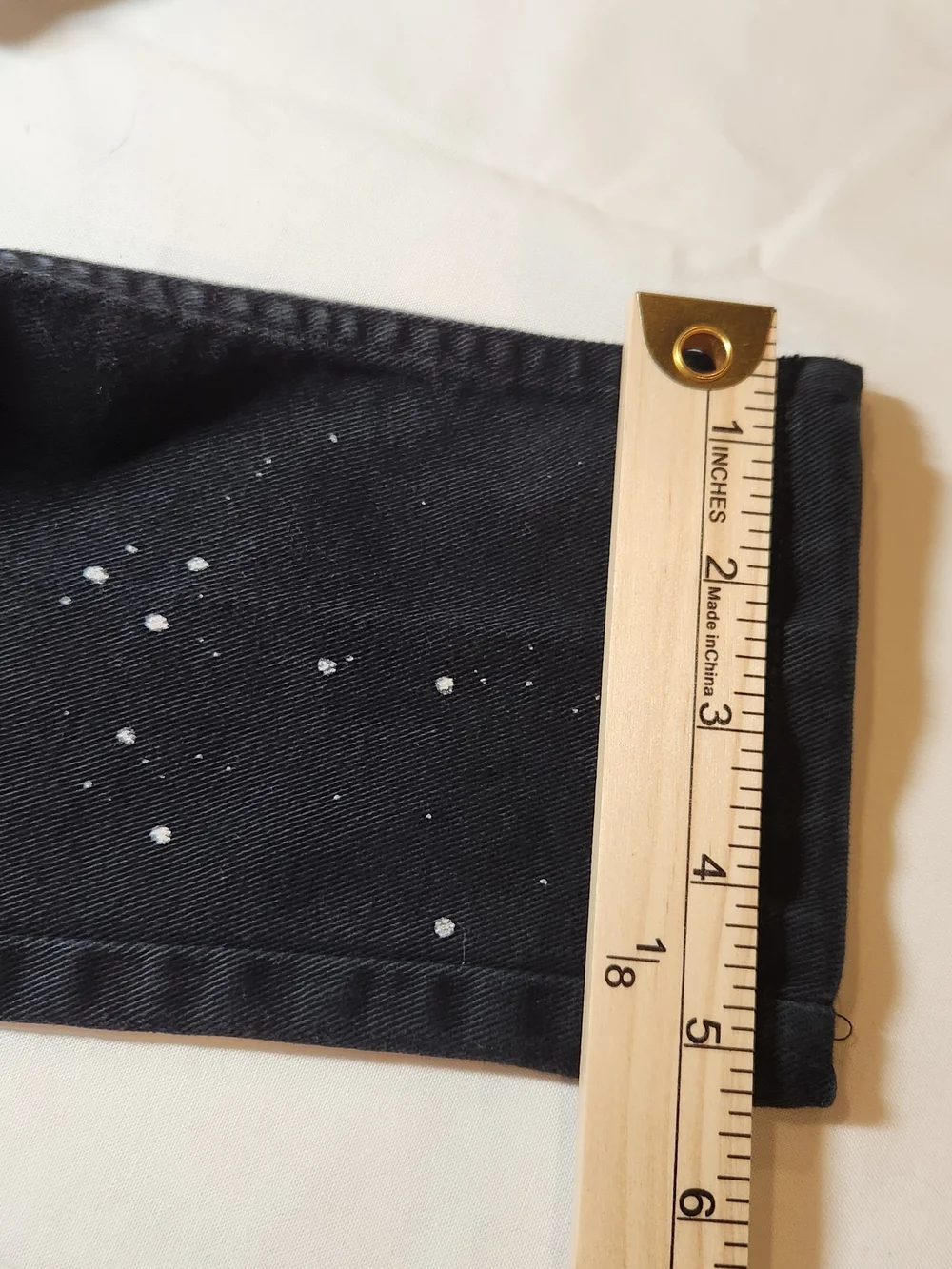 Evolution In Design Boys Split Color Paint Splatter Distressed Cargo Jeans Sz 12